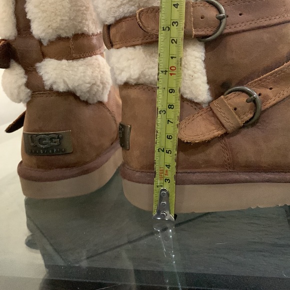 UGG Becket Boots Wool Lined Shearling Mid-Calf Moto 1005380 - Picture 11 of 14